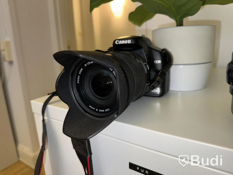 Kamera Canon 450D inkl. 3 objektiv och väska