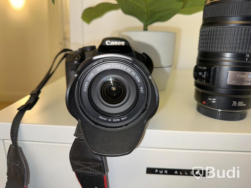 Kamera Canon 450D inkl. 3 objektiv och väska