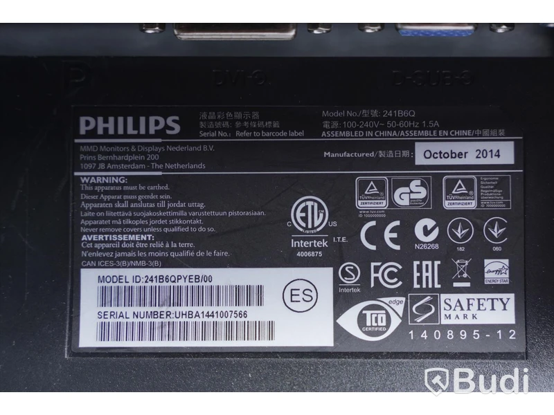 Datorskärm - Philips 241B6Q - 24 tum
