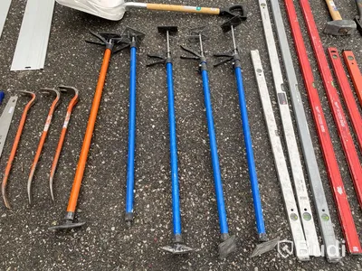 Långpass, stöttor, sågar, fallskyddsutrustning med mera