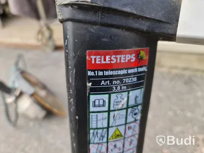 2st Teleskåp stegar längd 3,8m ZARGES & TELESTEP