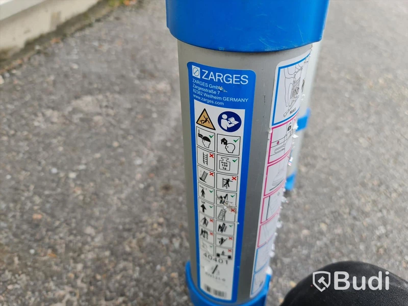 2st Teleskåp stegar längd 3,8m ZARGES & TELESTEP