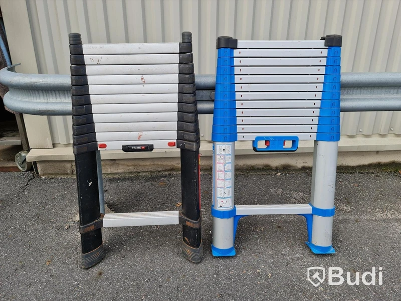 2st Teleskåp stegar längd 3,8m ZARGES & TELESTEP