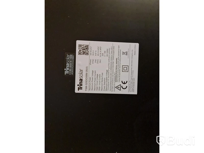 Solcellspanel Trinasolar TSM-325DD06M.05(II) Pmax 325V Vmp 33,6V Imp 9,67A