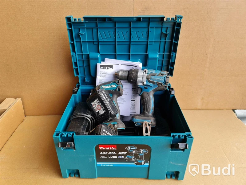 Makita DLX2189TJ 18V-Combokit Borrskruvdragare DDF484Z Slagskruvdragare DTD153Z Nypris ca: 7,149SEK