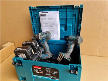 Makita DLX2127MJ 18V-Combokit Borrskruvdragare DDF484Z Slagskruvdragare DTD153Z Nypris ca: 4,780SEK . Omstartad pga felbud