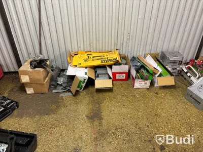 Byggprodukter, maskiner/verktyg, hyllor m.m.