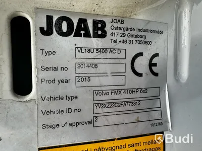 Liftdumper VOLVO FMX 6X2 -2015 | JOAB - EXPORT