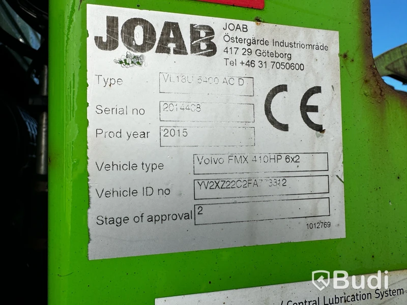 Liftdumper VOLVO FMX 6X2 -2015 | JOAB - EXPORT
