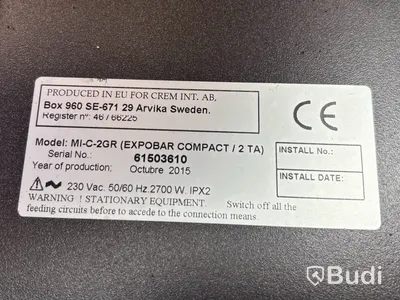 Espressomaskin Expobar Compact 2 gruppers