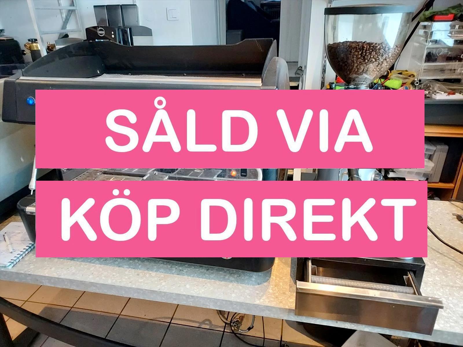 Kaffe espressomaskin La Fiamma Compass med Expobar kaffekvarn - SÅLD VIA KÖP DIREKT
