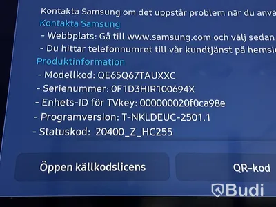 65” TV Samsung QE65Q67TAUXXC