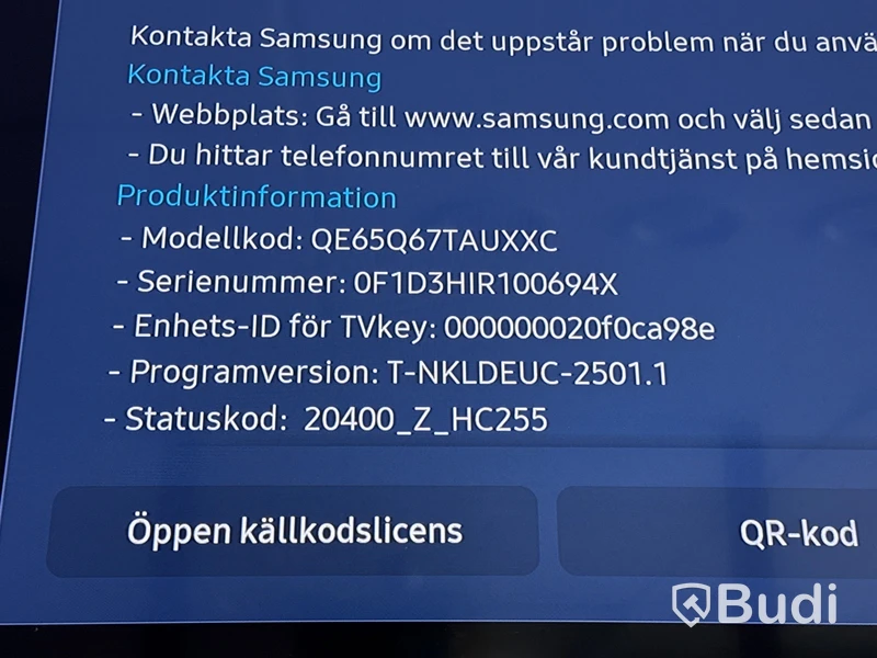 65” TV Samsung QE65Q67TAUXXC