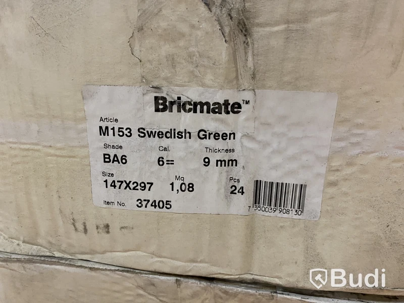 8,64 kvm Kakel Bricmate M153 KOLMÅRDEN 15x30 cm