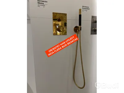 Tapwell BOX inbyggnadsdusch mässing (Obs! Behöver kompletteras)