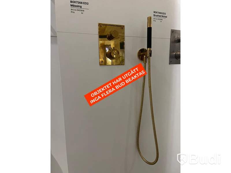 Tapwell BOX inbyggnadsdusch mässing (Obs! Behöver kompletteras)
