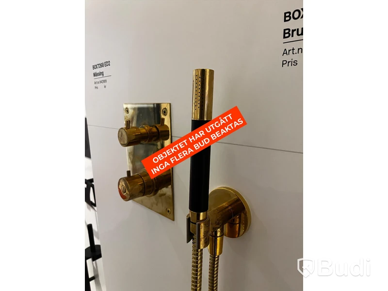 Tapwell BOX inbyggnadsdusch mässing (Obs! Behöver kompletteras)