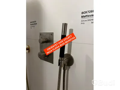 Tapwell BOX inbyggnadsdusch brushed nickel (Obs! Behöver kompletteras med delar)