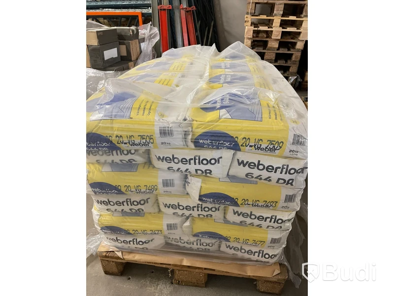 Värmegolvspackel - Weberfloor 644 DR 20kg. OBS! Tillverkningsdatum: 20/09/2022