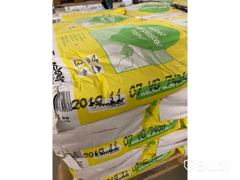 Vägglagning - Weber Wall Plaster Rapid 15kg. OBS! Tillverkningsdatum: 07/11/2019