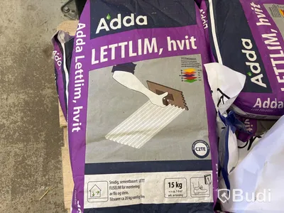 Parti kakel lim - ca 15st 15kg påsar - OBS kolla tillverkningsdatum, se bild