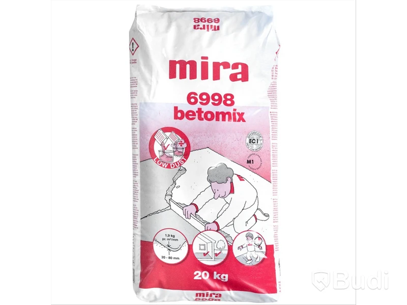 1 hel pall - Mira 6998 Betomix Quick Spackelmassa 20kg - OBS kolla tillverkningsdatum, se bild