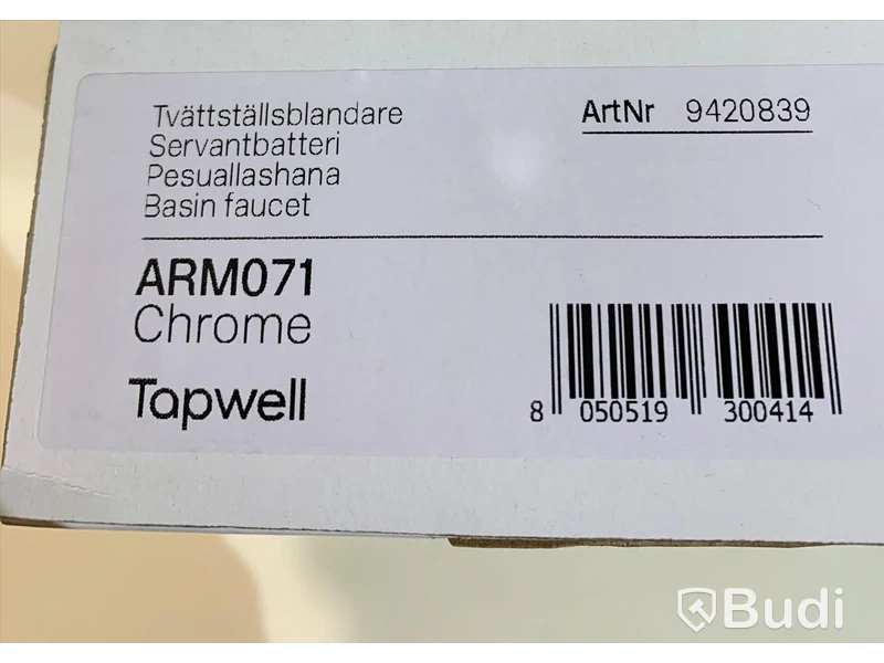 Tvättställsblandare, Tapwell ARM071, Krom - Nypris ca 3000kr