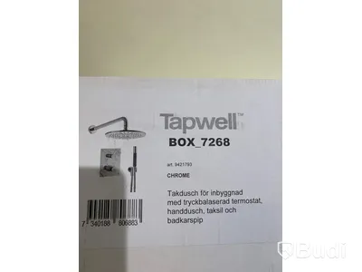Takdusch, Tapwell BOX7268, Krom - Nypris ca 14000kr