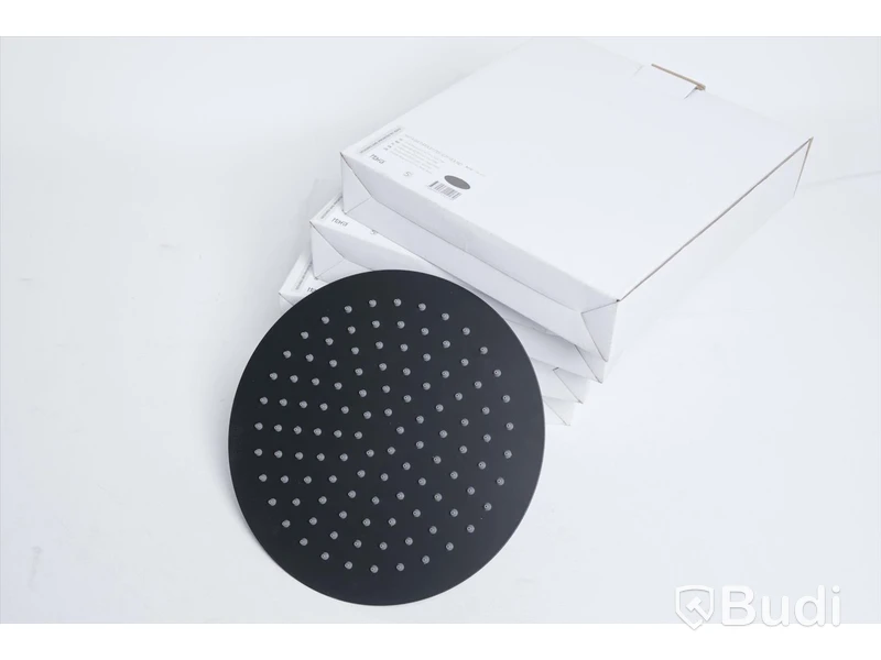 Takduschhuvud 4 st - Hafa Bathroom Mix Slim Round Mattsvart