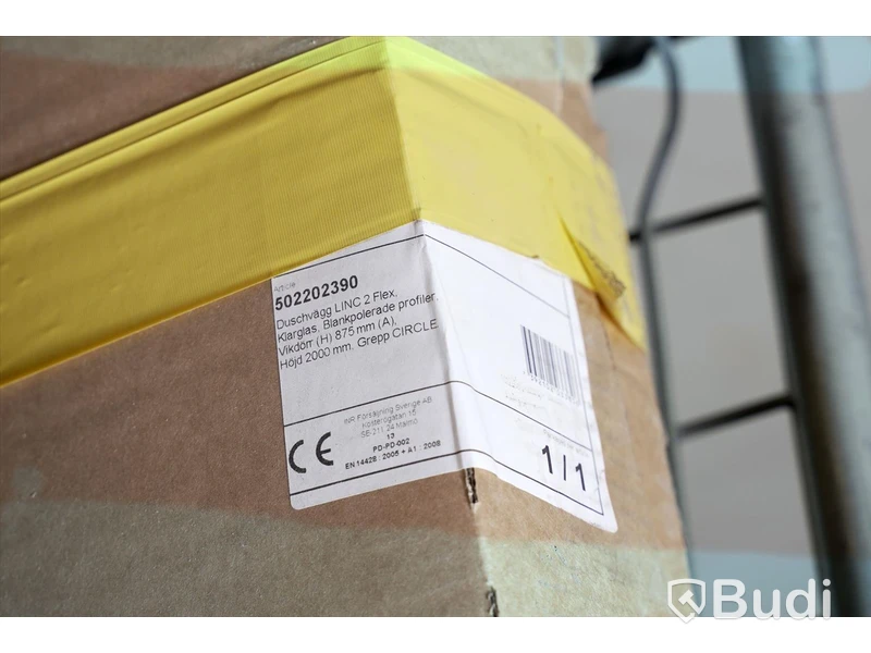 Duschvägg - INR Linc 2 Flex - Nypris ca 7000 kr