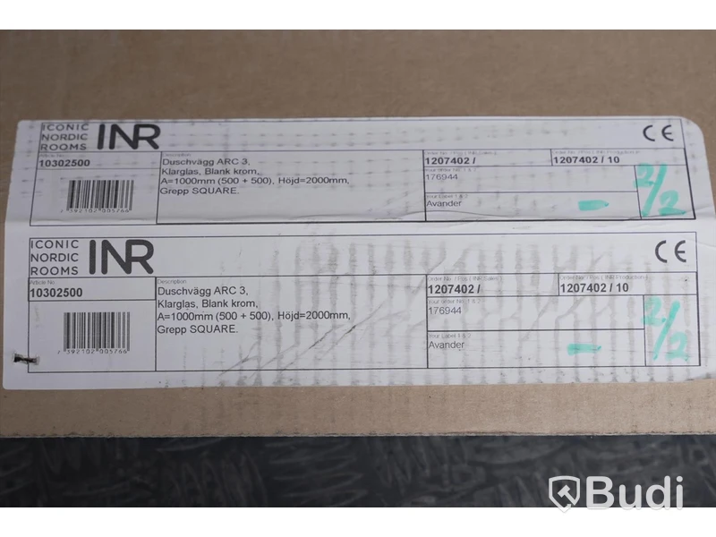 Duschvägg - INR Arc 3 - Nypris ca 15000 kr