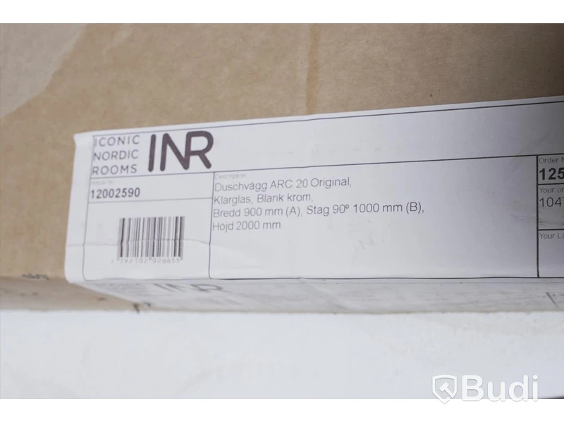 Duschvägg - INR Arc 20 Original Nypris cirka 10.000 kr