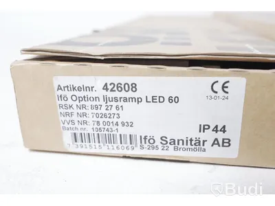 Ljusramp samt spegelhylla - Ifö Option LED 60, Ifö SH 60 - 45081