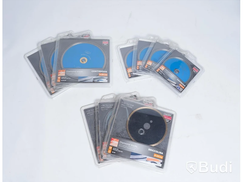 10 st diverse diamantklingor - Tebo