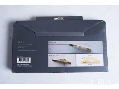 3 st duschhyllor - Tebo Tile In, guld