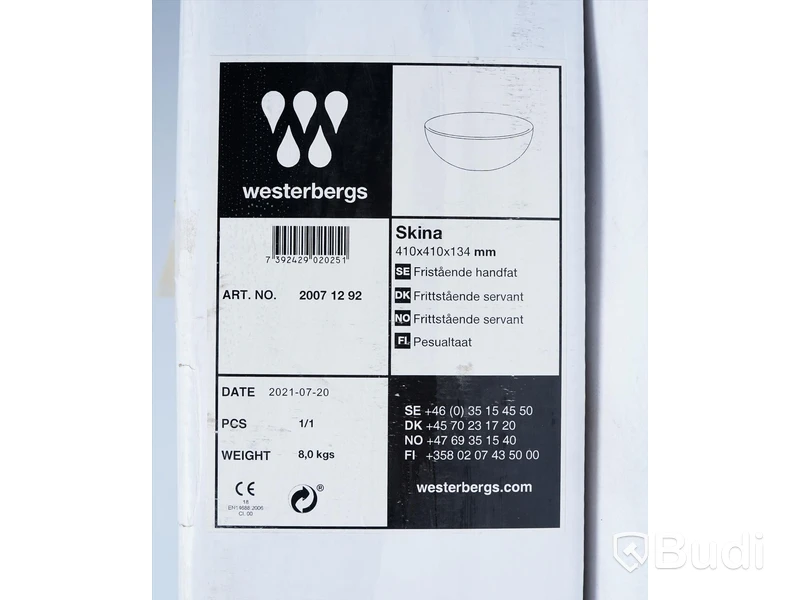 Handfat - Westerbergs Skina, porslin