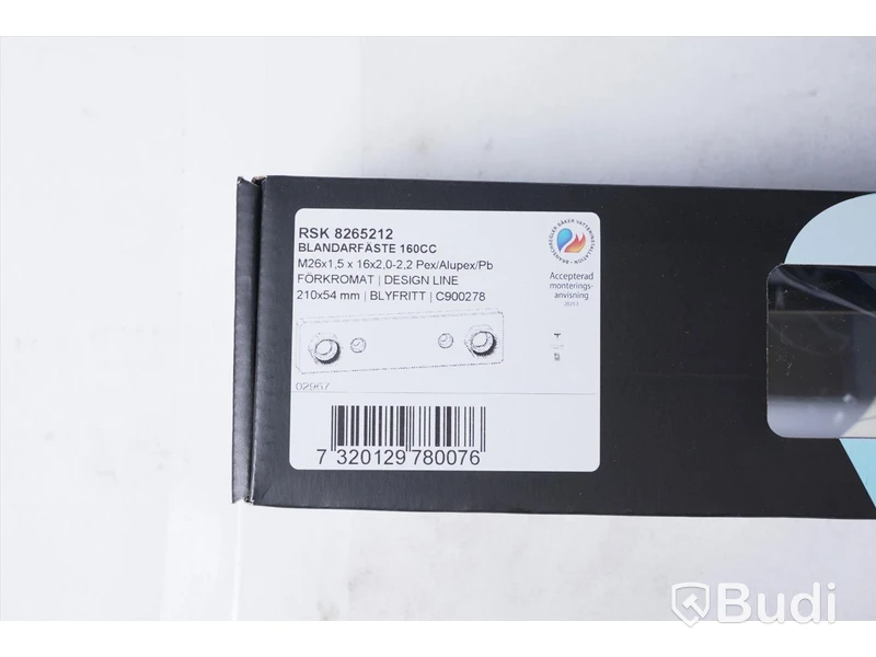 Dusch- och badkarsblandare - Tapwell EVM026-160 krom, nypris ca. 3000 kr.