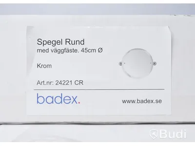 Spegel - Badex Haga rund spegel, krom