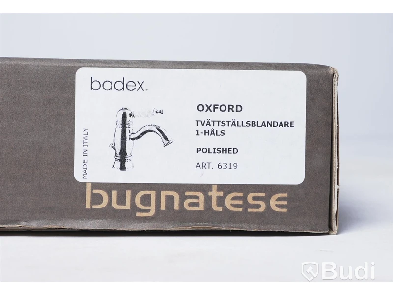Tvättställsblandare - Bugnatese Oxford, mässing, nypris ca. 5000 kr. OBS! tecken på användning