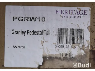 Handfat samt pelare - Heritage Claverton basin PCLW051 samt Heritage Granley Pedestal Tall PGRW10, nypris ca. 5000. OBS! referensbild, blandare ingår ej