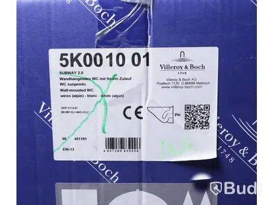 Toalettstol - Villeroy & Boch Subway 2.0 vägghängd WC, vit. Nypris ca. 3500 kr. OBS! toasits ingår ej