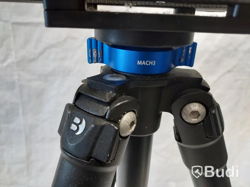 Kamera slider Ifootage Shark Slider S1, Manfrotto huvud, på Benro stativ
