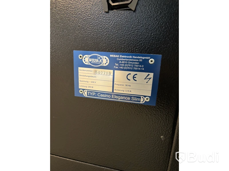 Spelautomat Webak Casino Elegance Slim