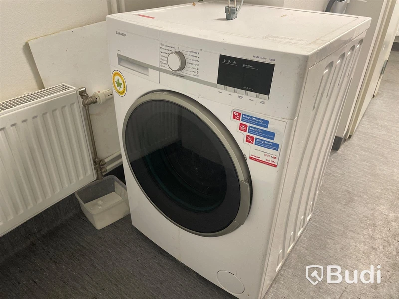 Tvättmaskin Sharp ES-GDB7144WO-EE, 7 kg kapacitet