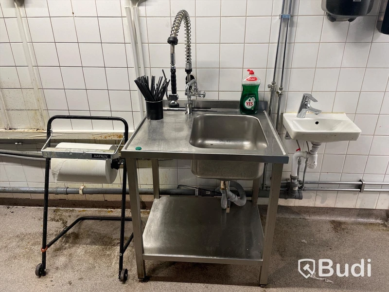 Rostfri bänk 80x70x90