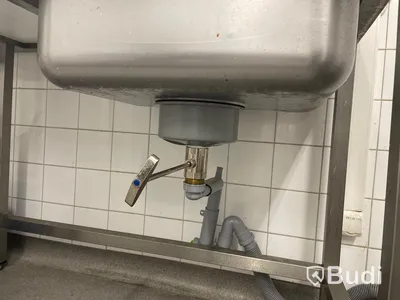 Rostfri bänk 240x90x65 med tillhörande rostfri hylla