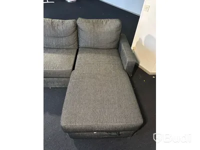 Divansoffa med förvaring 230x83-152x84 cm