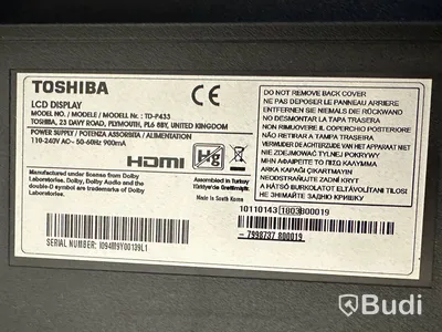 TV Toshiba LCD display TD-P433