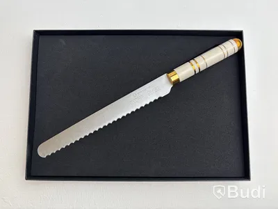 2 st. Brödkniv Bon Centuri Bread knife, 23 cm, Oyster white