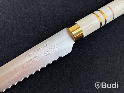 2 st. Brödkniv Bon Centuri Bread knife, 23 cm, Oyster white